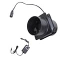 12V ventilationsventilator, 80 mm inline ventilator, justerbar hastighed til luftkvalitetskontrol