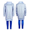 Miniatyrbild 2 av 5: Insidan Ut 2 Cosplay Kostym Party Maskerad Jumpsuit Bodysuit-Perfekt Sadness 150