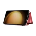 Miniatyrbillede 6 af 6: Anti-støv Pu læder+tpu telefon cover til Samsung Galaxy S23 Rfid blokerende kort cover Kickstand Cover - Perfet Rose Gold