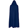 Pikkukuva 4 / 10: Unisex Moon Phases Kirjonta hupullinen viitta Mystinen keskiaikainen renessanssin pitkä viitta - Perfet navy 2XL