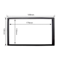 Miniatyrbilde 1 av 5: Universal 7 tommers 2Din Stereo Bil Audio Ramme Bilradio Android Spiller Modifikasjon Dekorativ Rammepanel Monteringstilbehør - Perfekt 178x100  189x109