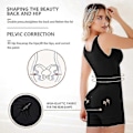 Miniatyrbillede 2 af 4: Høj Kompression Kort Girdle med Spænder Bryst til Daglig og Post-kirurgisk Brug Slankende Skab Belly Kvinder GNz-Perfet Black XS