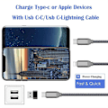 Miniatyrbild 4 av 5: USB Type-C hona adapter till USB 3.0 hane, USBC-kontakt till USBA, mobiltelefonadaptrar, omvandlare-Perfet C 5PCS