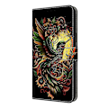 Miniatyrbild 4 av 5: Kompatibelt med Samsung Galaxy A56 5G Läderfodral Mönstertryck Plånboksställ Flip Telefonfodral - Perfet Lark