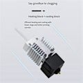 Miniatyrbilde 3 av 5: for -V3 SE Hotend Dyse Kit 40W 24V Varmeblokk Ekstruder Hotend Kit 3D Skriver Tilbehør-Perfet