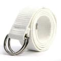 Herr Dam Canvas D-ring Bälten Tygband Midjebälte Midjeband-Perfekt White