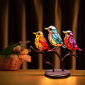 Miniatyrbilde 8 av 10: Fargerike fugler ornament Fuglefigur 5 5- Perfet 5