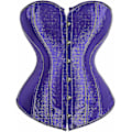 Miniatyrbilde 2 av 5: Kvinners Bustier Korsett Topp Sexy Lingerisett Svart Satin Midje Cincher-Perfet Gold Large