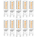 Miniatyrbilde 1 av 5: 10 stk G9 LED-lys Dimbar 5W Varm Hvit 3000K G9 LED-lys Halogen Ekvivalent 50W AC110/220V [Energiklasse F]- Perfekt