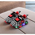Miniatyrbilde 1 av 5: Barnsportsko Spiderman Lysende Sneakers Barn Led Lysende Sko for Gutter-Perfet Black 32