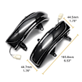 Miniatyrbilde 2 av 5: Kompatibel med Toyota Land Cruiser LC200 FJ200 Prado FJ150 2010-2020 Sidespeil LED Dynamisk Blinklys Sekvensiell Blinklysindikator - Perfekt