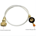 Miniatyrbillede 5 af 5: Propanadapter Slangekonverter Udskiftningsslange tilsluttes udendørs campinggaskomfur Propancylinderadapter - Perfet