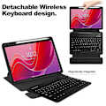 Pikkukuva 3 / 5: Yhteensopiva Lenovo Tab M11 (Xiaoxin Pad 11 2024) Kotelon PU+Akryyli Tabletin Jalusta Suojus Bluetooth-Näppäimistöllä - Täydellinen Black Style B Lenovo Tab M11 (Xiaoxi