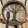 Miniatyrbillede 6 af 6: Tree Of Life Shaman Drum Håndlavet sibirisk trommehåndværk