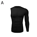 Miniatyrbilde 1 av 5: Kompresjonsskjorte for menn med enkelt erme - Perfekt for idrett Left-black 55-65kg