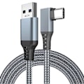 Miniatyrbilde 1 av 3: Link-kabel Kompatibel med Oculus Quest 2, Rask Lading & PC Dataoverføring USB C 3.2 Gen1 5Gbps PD Overføring Ladekabel VR Headset Link - Perfekt Grey 5M