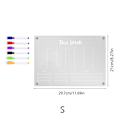 Miniatyrbillede 1 af 10: Akryl Magnetic Weekly Planner Kalender til Køleskab Dry Erase Board - Perfet null - TYU047 Small
