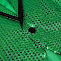 Miniatyrbillede 5 af 5: Sliktaa Herre Sequin Svalehalefrakke Jakke Fest Show Tux Kjole Frakke - Perfekt Green L