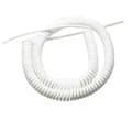 Spiralkabel, spiralkabel, 3 kärnor expanderbar spiralkabel vit 15AWG 5 meter - Perfekt