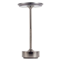 Miniatyrbilde 2 av 4: Trådløs skrivebordslampe - Dempbar metall USB-oppladbar skrivebordslampe - 1 stk - Perfekt silver