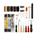 Pikkukuva 1 / 7: Set / Nahkakäsityökalut - 28 osaa