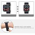 Miniatyrbillede 3 af 5: 2-pakke flettede Solo Loop-sportsbånd, der er kompatible med Apple Watch-Perfet