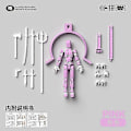 Miniatyrbild 1 av 5: Dummy13 Magnetisk Actionfigur Set, 3D Magnetisk Actionfigur Set - Perfekt Pink with magnet