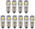 10 st E10 6V LED-lampor 5SMD 0,5W 50LM Lampa (Vit) - Perfet