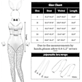 Pikkukuva 3 / 4: Jänispuvut Naisten Alusvaatteet ja Hännän Bodysuit Cosplay Jänispuvusetti Halloween-asuiksi - Täydellinen White S
