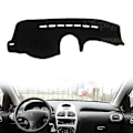 Miniatyrbild 2 av 5: Passar Peugeot 206 1998-2012 Halkskyddande instrumentbräda skyddsplatta bildelar solskydd matta 1999 2000 2001 2002 2003 2004-Perfet Left Hand Drive Black Edge