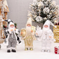 Miniatyrbillede 1 af 4: Jule julemanden dukke vindue dekoration stående stilling Randomly 3pcs 30cm
