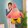 Miniatyrbild 1 av 5: Svampbob Fyrkant Patrick Star Plyschleksak Mjuk tecknad djurdocka för barn Animationsdockor Barn Födelsedagspresent Heminredning [DB]- Perfet B 90cm