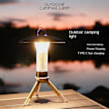Miniatyrbillede 2 af 10: LED camping lanterne telt lys bærbar nødlampe udendørs flash lys-perfet Grön
