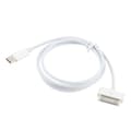 Miniatyrbilde 3 av 4: USB-C / Type-C til 30-pinners data synkroniserings- og ladekabel, Lengde: 1m-Perfekt