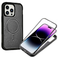 Miniatyrbilde 3 av 5: Kompatibel med iPhone 13 Pro Max Defender Series XT MagSafe Magnetisk PC + TPU Støtsikkert Telefondeksel - Perfekt Black