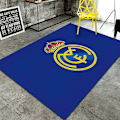 Miniatyrbillede 1 af 2: Retro Tæppe Fodboldklub Blødt Skridsikkert Meget Absorberende Tæppe Egnet til Studieværelse - Perfekt Real Madrid 90x140cm
