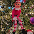 Miniatyrbild 1 av 5: 42 cm Jultomte som beter sig illa - Plyschleksak, Nyhet, Lång och Böjlig, Ostyrig Pojktomte på Hyllan, Jultomtar, Docka - Perfekt Red Girl