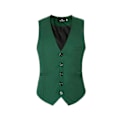 Miniatyrbild 2 av 2: Herrar V-ringad kostymväst ren bomull slim fit fyra säsonger väst-Perfet Green L