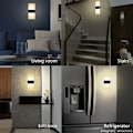 Miniatyrbillede 4 af 4: LED-sensor-væglampe, USB-genopladelig, batteridrevet trådløs LED-væglampe med bevægelsessensor, indendørs væglamper automatisk tænd/sluk Yixiang- Perfet