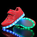 Miniatyrbilde 2 av 4: Barnsko LED-sko, Gutter, Sportsko, Løpesko, 518-Perfet Red 32