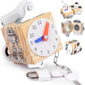 Miniatyrbilde 2 av 6: Busy Activity Cube, Busy Block Toy, Tre Montessori Toy Activity Board, Kompass - Perfet Color 4