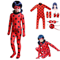 Pikkukuva 1 / 7: 6 kpl / set Lasten Leppäkerttu Cosplay set Halloween Party Jumpsuit - Perfet 140(130-140CM)