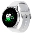 Miniatyrbillede 1 af 4: 20 mm firkantet spænde silikone smart watch rem kompatibel med GarminMove Luxe/Move Style/Move 3-Perfet White Style B Garmin Vivoactive 3