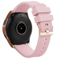 Miniatyrbilde 1 av 6: Silikonerstatningsarmbånd Håndleddsrem kompatibel Samsung Galaxy Watch Sm-r810 42mm - Perfet Pink