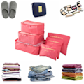 Pikkukuva 8 / 8: 6 Pack Suitcase Organizer -matkalaukut (vesimeloninpunainen) - Perfet watermlelon red