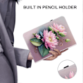 Miniatyrbillede 5 af 5: Læder Etui Kompatibelt med iPad Air 11 (2025) (2024) Air (2022) (2020) Pro 11 (2022) Mønsterprintet Tablet Co-Perfet Lotus