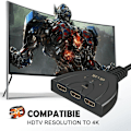 Miniatyrbilde 8 av 9: HDMI Switch 4K, VILCOME 3 Port HDMI Switcher 3x1 HDMI Splitter - Perfet