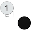 Miniatyrbild 2 av 5: Numrerade Taggar Graverade Nummer Taggar Id Taggar Nyckel Taggar Utan Hål-Perfekt 301-500 White