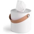 Miniatyrbillede 1 af 6: Rund Tissue Dispenser Holder Plastic Box Cover Serviet Organizer - Perfet