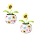 Solros Solcellsdansande Blomma Solcellsleksak Solcellsvingande Animerad Dansare Leksak Skrivbord Bilbilsdekoration-Perfet